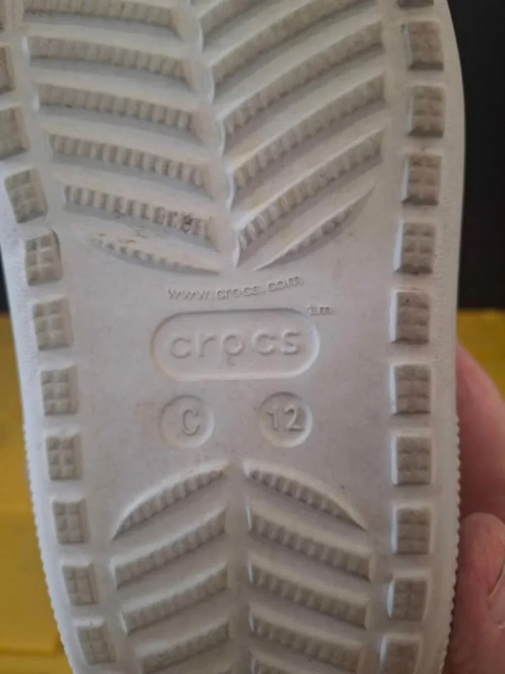 Kids Crocs Silver Glitter Clogs With Strap Size 12 * SH1